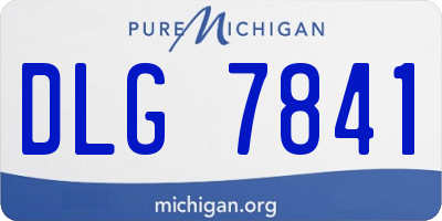 MI license plate DLG7841