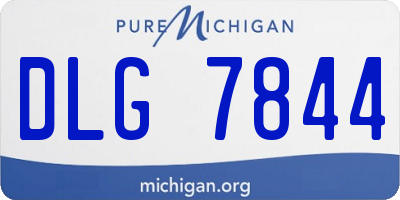 MI license plate DLG7844