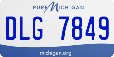 MI license plate DLG7849