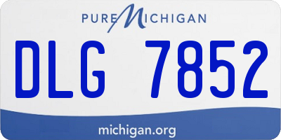 MI license plate DLG7852