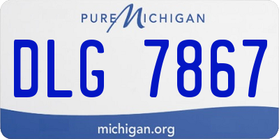 MI license plate DLG7867