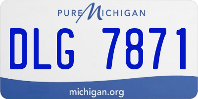MI license plate DLG7871