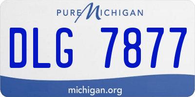 MI license plate DLG7877