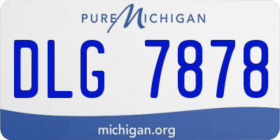 MI license plate DLG7878