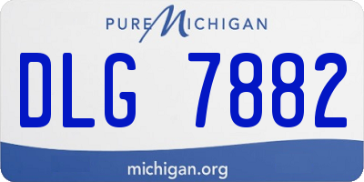 MI license plate DLG7882