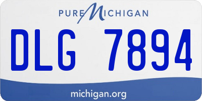 MI license plate DLG7894
