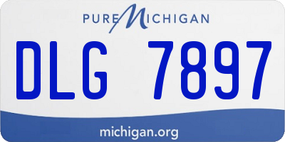 MI license plate DLG7897