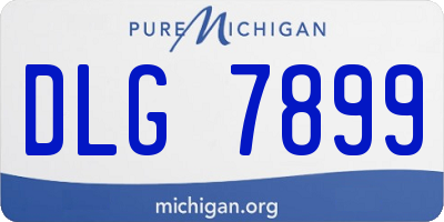 MI license plate DLG7899
