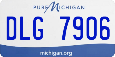 MI license plate DLG7906