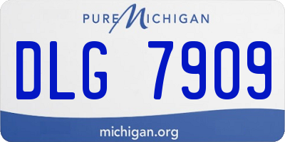 MI license plate DLG7909