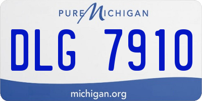 MI license plate DLG7910