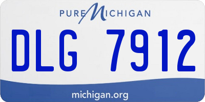 MI license plate DLG7912
