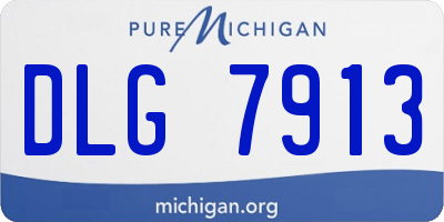 MI license plate DLG7913