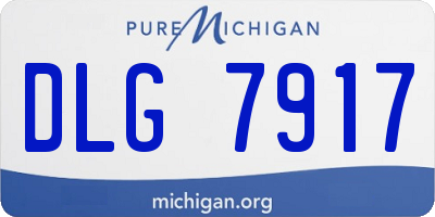 MI license plate DLG7917