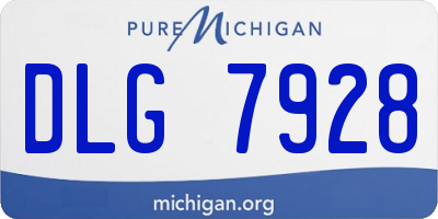 MI license plate DLG7928