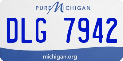 MI license plate DLG7942