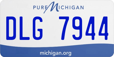 MI license plate DLG7944
