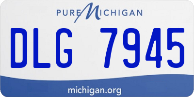 MI license plate DLG7945