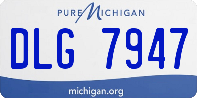 MI license plate DLG7947
