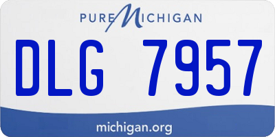 MI license plate DLG7957