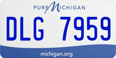 MI license plate DLG7959