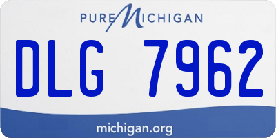 MI license plate DLG7962