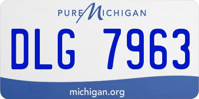 MI license plate DLG7963