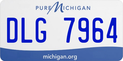 MI license plate DLG7964