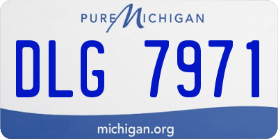 MI license plate DLG7971