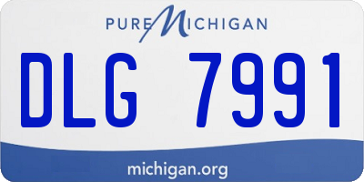 MI license plate DLG7991