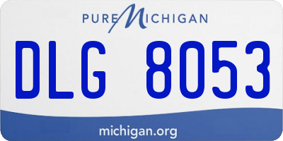 MI license plate DLG8053