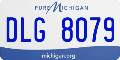 MI license plate DLG8079