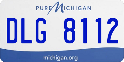 MI license plate DLG8112