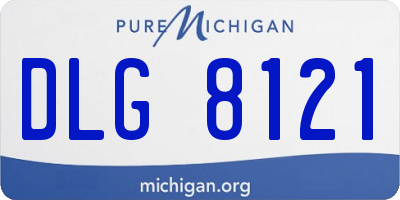MI license plate DLG8121