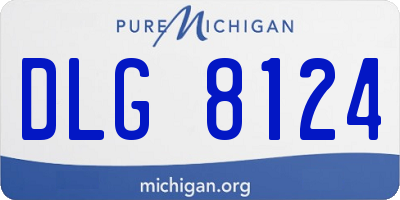 MI license plate DLG8124