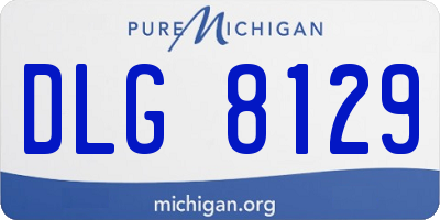 MI license plate DLG8129