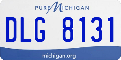 MI license plate DLG8131
