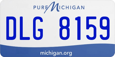 MI license plate DLG8159