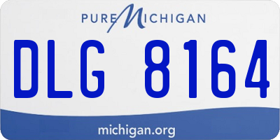 MI license plate DLG8164