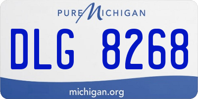 MI license plate DLG8268