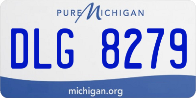 MI license plate DLG8279