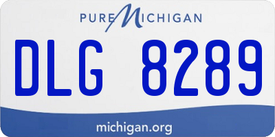 MI license plate DLG8289