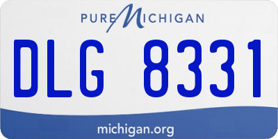 MI license plate DLG8331