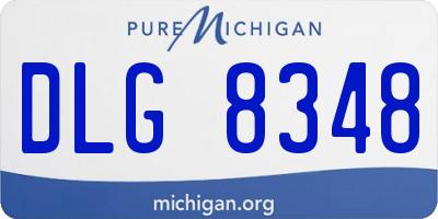 MI license plate DLG8348