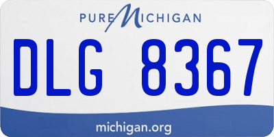 MI license plate DLG8367