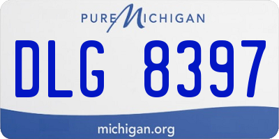 MI license plate DLG8397