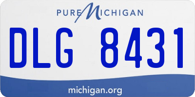 MI license plate DLG8431