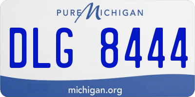 MI license plate DLG8444