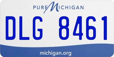 MI license plate DLG8461