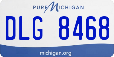 MI license plate DLG8468
